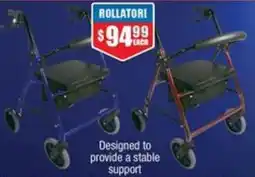 Chemist Warehouse Wagner Rollator Blue or Red offer