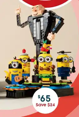 Target LEGO Despicable Me Brick-Built Gru and Minions 75582 offer