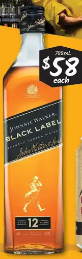 JOHNNIE WALKER BLACK LABEL