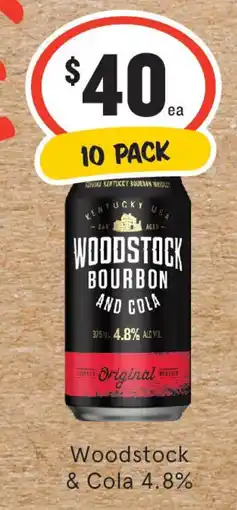 IGA Liquor Woodstock & Cola 4.8% offer