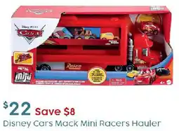 Target Disney Cars Mack Mini Racers Hauler offer