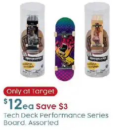 Target Tech Deck Performance Series Board Assorted offer