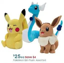 Target Pokémon 12in Plush Assorted offer