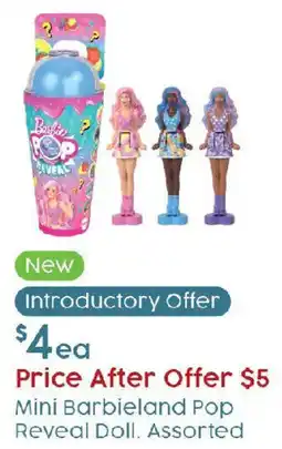 Target Mini Barbieland Pop Reveal Doll Assorted offer