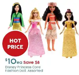 Target Disney Princess Core Fashion Doll Assorted offer