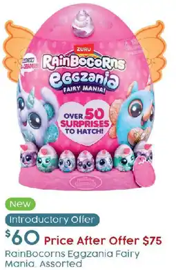 Target RainBocorns Eggzania Fairy Mania Assorted offer