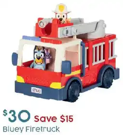 Target Bluey Firetruck offer