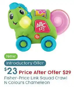 Target Fisher Price Link Squad Crawl N Colours Chameleon offer