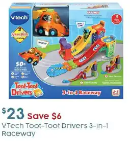 Target VTech Toot-Toot Drivers 3-in-1 Raceway offer