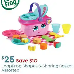 Target LeapFrog Shapes & Sharing Basket Assorted offer
