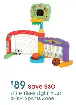Target Little Tikes Light 'n Go 3-in-1 Sports Zone offer