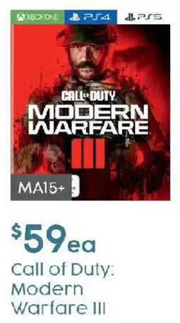 Target Call of Duty Modern Warfare III offer
