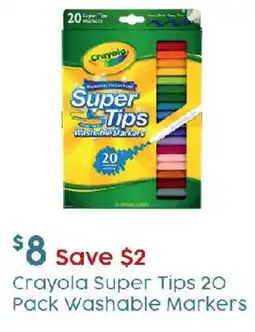 Target Crayola Super Tips 20 Pack Washable Markers offer