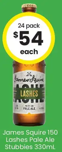 The Bottle O James Squire 150 Lashes Pale Ale Stubbies 330mL offer