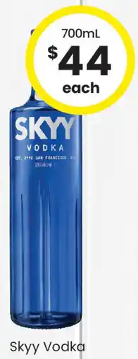 The Bottle O Skyy Vodka offer