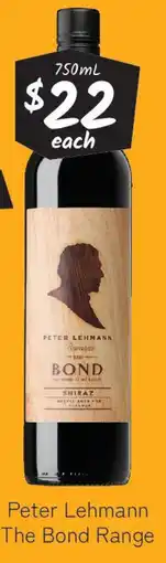 Cellarbrations Peter Lehmann The Bond Range 750mL offer