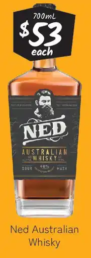 Cellarbrations Ned Australian Whisky 700mL offer