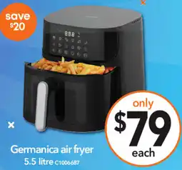 Cheap as Chips Germanica air fryer 5.5 litre offer