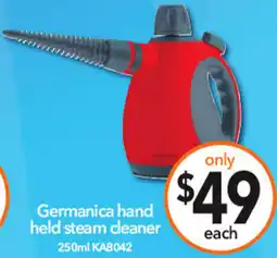 Cheap as Chips Germanica hand held steam cleaner offer
