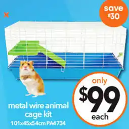 Cheap as Chips metal wire animal cage kit offer
