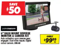 Autobarn 5" DASH MOUNT REVERSE MONITOR & CAMERA KIT offer