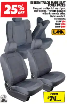 Autobarn ESTEEM TAILOR MADE SEAT COVER PACKS offer