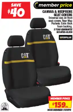 Autobarn CANVAS & NEOPRENE SEAT COVERS offer