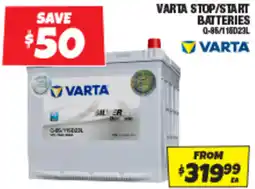 Autobarn VARTA STOP/START BATTERIES offer