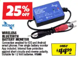 Autobarn WIRELESS BLUETOOTH BATTERY MONITOR offer