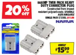 Autobarn 50AMP TWIN PACK HEAVY DUTY CONNECTOR PLUG offer