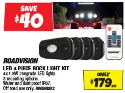 ROADVISION LED 4 PIECE ROCK LIGHT KIT