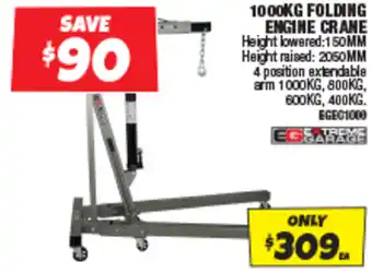 Autobarn 1000KG FOLDING ENGINE CRANE offer