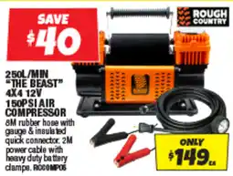 Autobarn 250L/MIN "THE BEAST” 4X4 12V 150PSI AIR COMPRESSOR offer