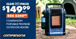 BCF COMPANION PORTABLE PROPANE OUTDOOR HEATER offer