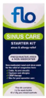 FLO Sinus Care Starter Kit 12 Sachets