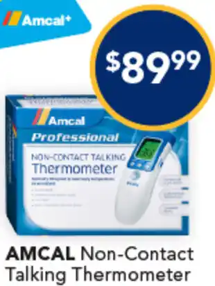 Amcal Pharmacies AMCAL Non-Contact Talking Thermometer offer