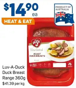 Foodland Luv-A-Duck Duck Breast Range 360g offer