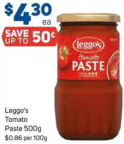 Foodland Leggo's Tomato Paste 500g offer