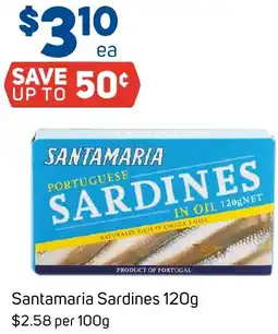 Foodland Santamaria Sardines 120g offer