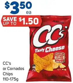 Foodland CC's or Cornados Chips 110-175g offer