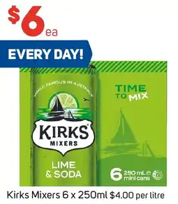 Foodland Kirks Mixers 6 x 250ml offer