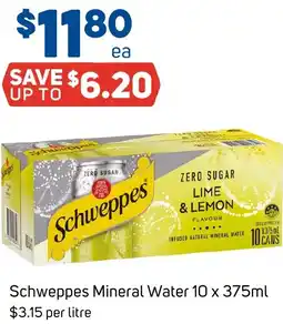 Foodland Schweppes Mineral Water 10 x 375ml offer