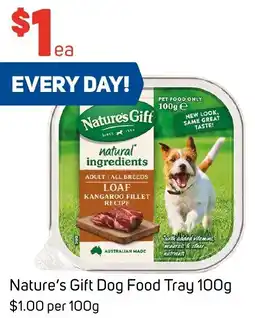 Foodland Nature's Gift Dog Food Tray 100g offer