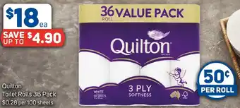 Foodland Quilton Toilet Rolls 36 Pack offer