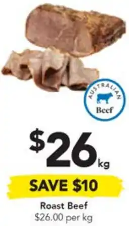 Drakes Roast Beef per kg offer