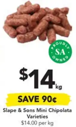 Drakes Slape & Sons Mini Chipolata per kg offer