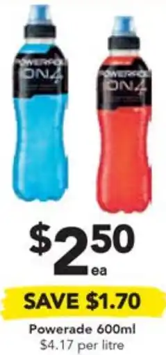 Drakes Powerade 600ml offer