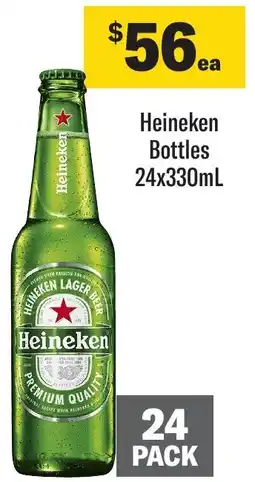 Liquorland Heineken Bottles 24x330mL offer