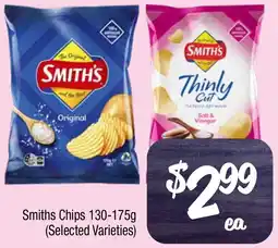 Farmer Jack's Smiths Chips 130-175g offer