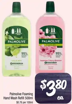 Farmer Jack's Palmolive Foaming Hand Wash Refill 500ml offer